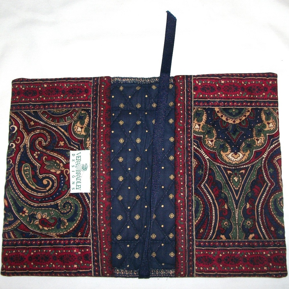 Vera Bradley Designs Paisley Check Book Cover